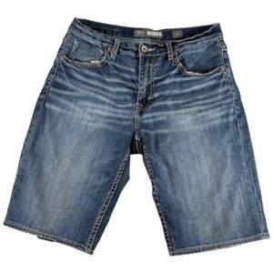 Buckle BKE Tyler Jeans Shorts Mens 32 Blue Denim Cotton Relaxed Fit Casual Wear